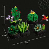 Potted Plant Series Boutique Model Building Block Assembly Exquisite Set Children's Toy Gift Decoration